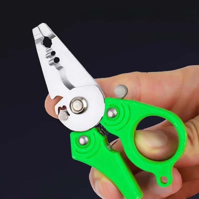 Multi-Function Wire Stripping Pliers - Pocket-Sized Cable Cutter & Crimping Tool for Electricians