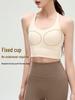 Women's Summer Yoga Vest: Shockproof Sports Bra with Stylish Back Design for Fitness and Running.