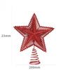 Glitter Star Christmas Tree Topper – Five-Pointed Holiday Decoration