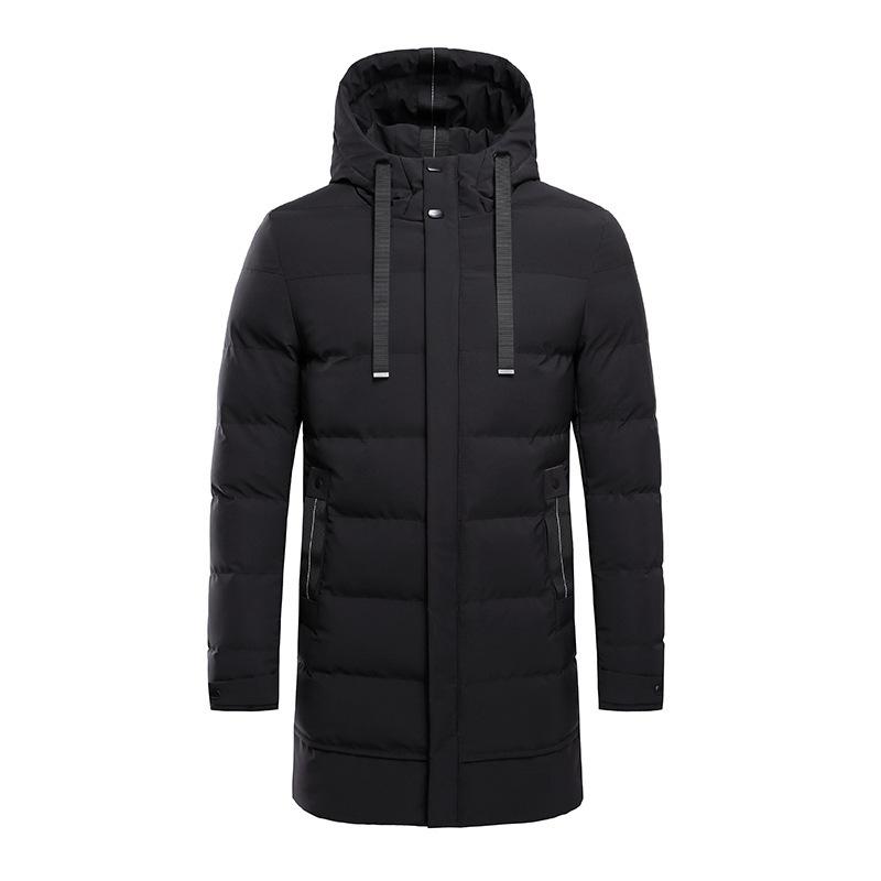 Cozy Up Men's Winter Hooded Coat Waterproof Warm Long Puffer Jacket Parka