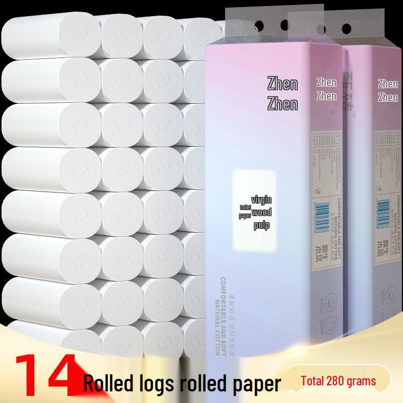 Coreless Thick Toilet Paper Rolls - Economical Household Pack