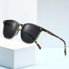New square high-end sunglasses men's sunglasses small face glasses frame retro UV-proof sunshades women