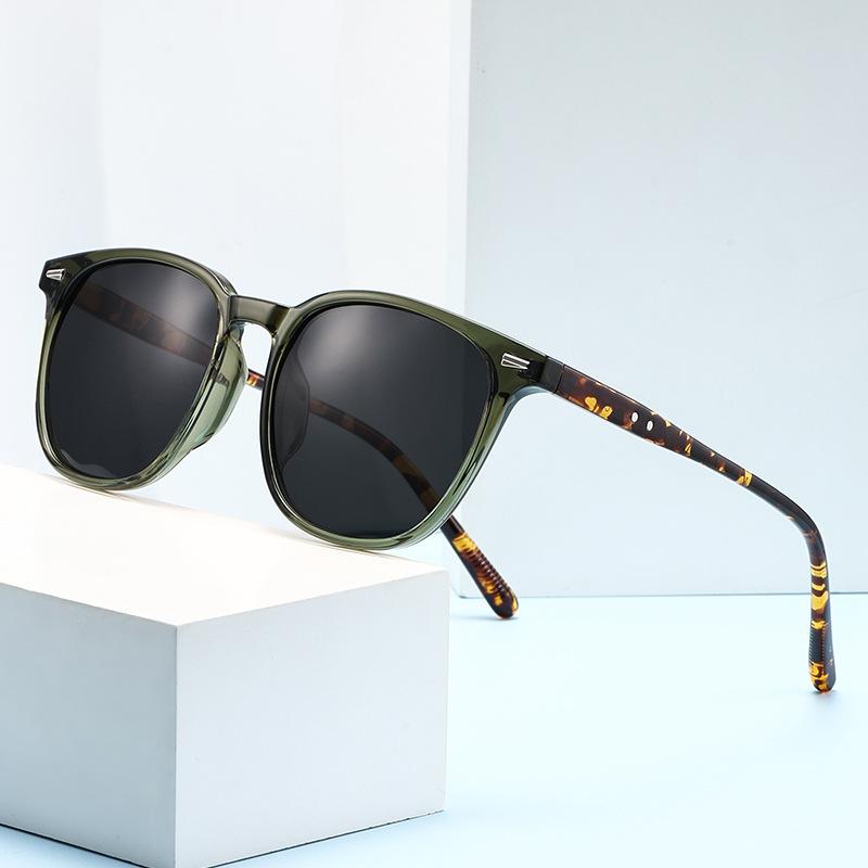 New square high-end sunglasses men's sunglasses small face glasses frame retro UV-proof sunshades women