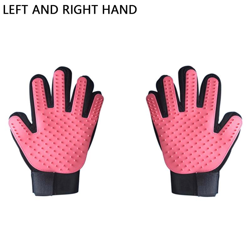 2Pcs Cat Grooming Glove For Cats Wool Glove Pet Hair Deshedding Brush Comb Glove For Pet Dog Cleaning Massage Glove For Animal