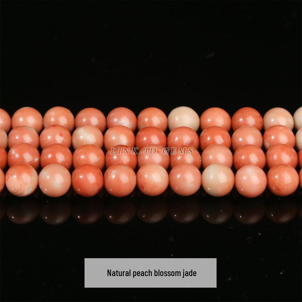 Jing Suo Naturalne Zielone Jadeitowe Okrągłe Koraliki do Tworzenia Biżuterii i Bransoletek DIY