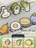 Adorable Cartoon Vegetable Memo Clips - Double-Sided PP Clips for Notes and Papers