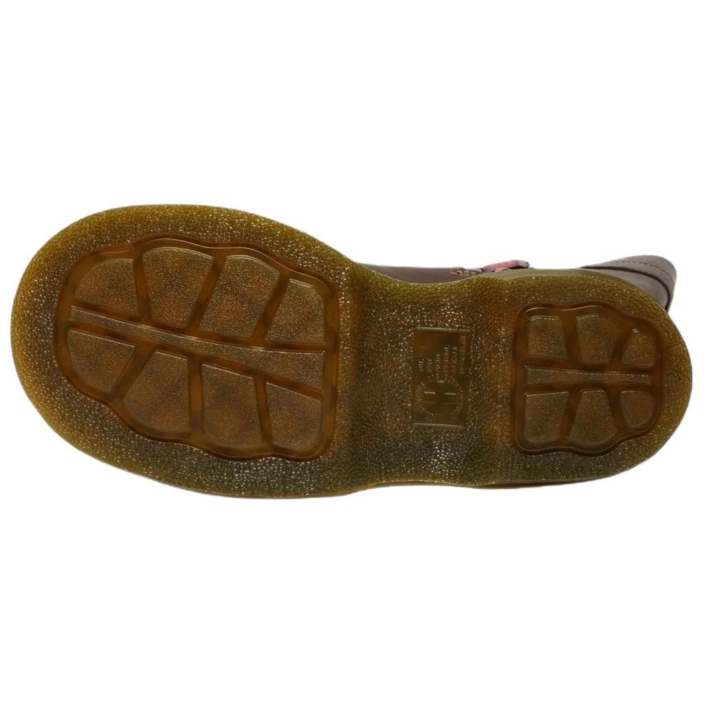 Dr. Martens Buzz Hi Leather Casual Versatile High-Top Boots 4.7cm Women boots Brown 42843200