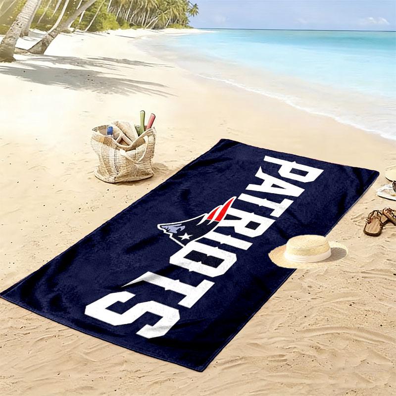 Patriots Print Beach Towel, Large Soft Quick Dry Towel for Beach Camping Swimming
