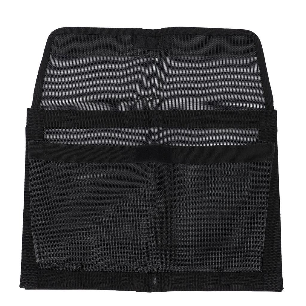 Boat Storage Bag Multifunctional Portable Self Adhesive Bake Lining Mesh Boat Organizer for Outdoor Black
