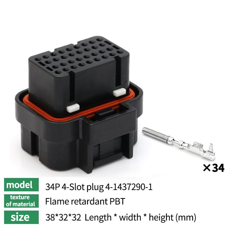 26/34pin AMP Connector Waterproof Plug Harness 3-1437290-1 6437288-2 9-6437287-8 6473711-1 1473712-1 6437288-1