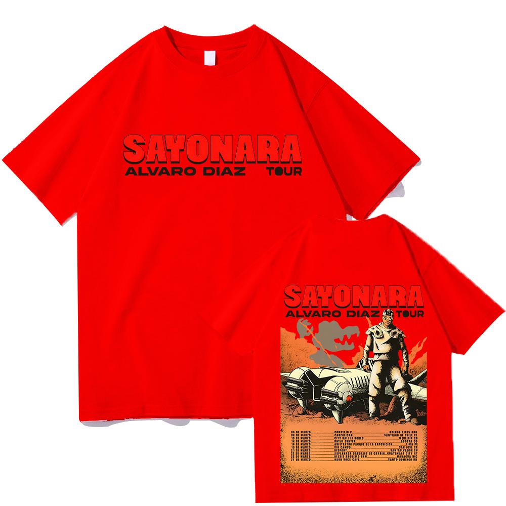 

Alvaro Diaz Sayonara Tour 2025 T-Shirts Alvaro Diaz New Fans Gift Tee-shirt Women Men Unisex Summer Hiphop Tops Cotton Clothing S