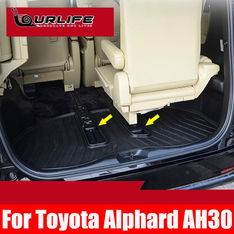 Rear Trunk Mat Car Trunk Leather Mats Parts Rear Boot Liner Styling Anti-Dirty For Toyota Alphard Vellfire 30 Series