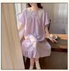 Women's Princess Style Cloud Cotton Nightgown with Bra Pads - Summer 2026 Collection