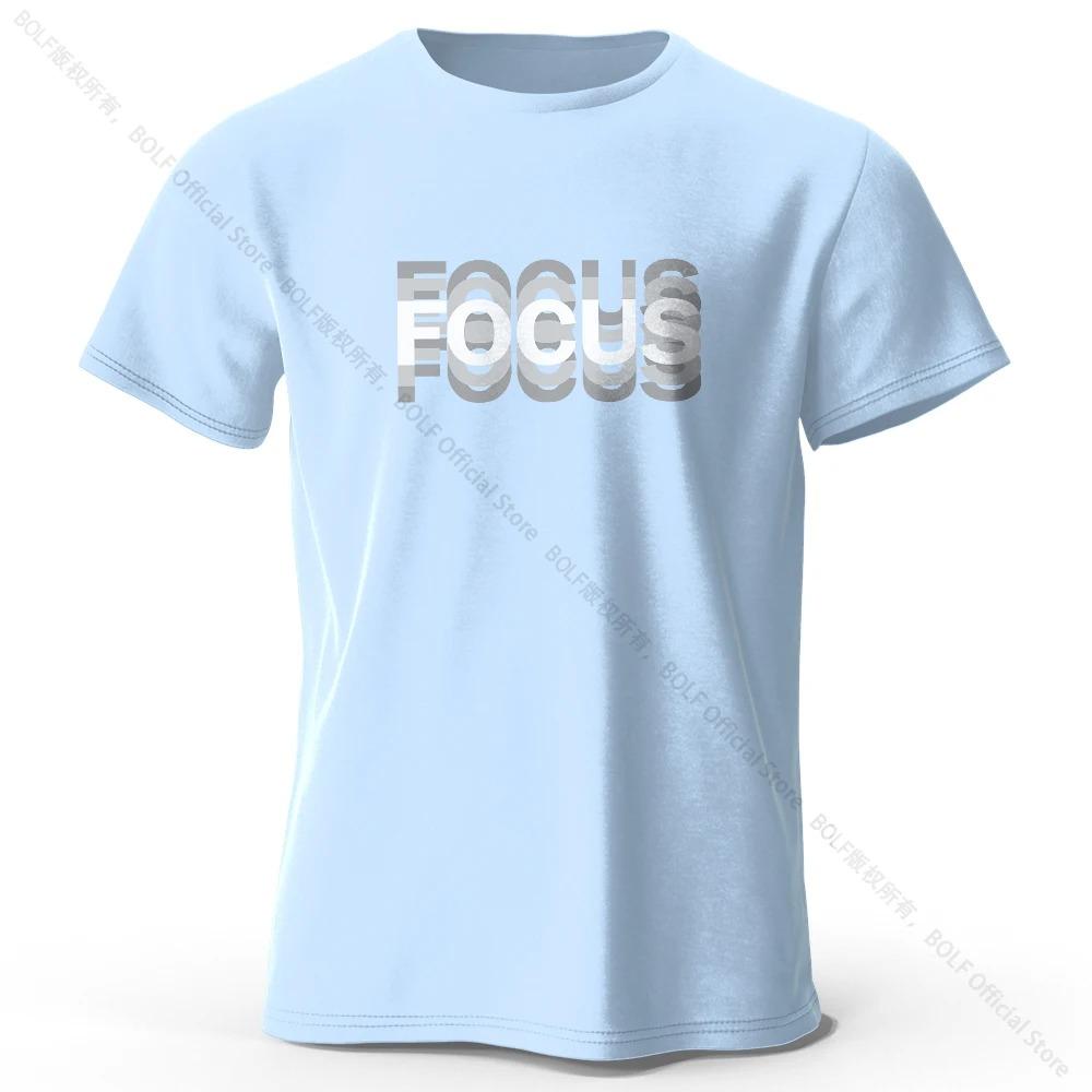 Fokus Buchstabe Minimalistischer Stil 100% T-Shirt, Leichtes Rundhals Kurzarm-T-Shirt, Perfekt für Männer & Frauen