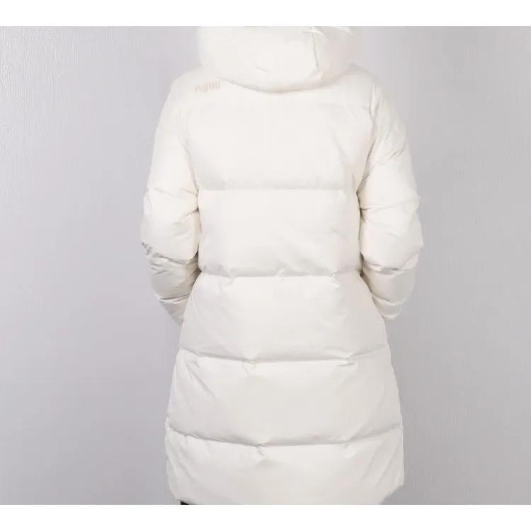 Puma Down Jackets Women's Ecru Hooded Moderate (Unisex) Down Jackets 853636 11