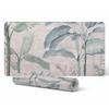 Vinyl Desk Mat with Stylish Exotic Leaves Print 120X60 Cm