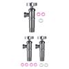 Practical Water Heater Angle Valves Stainless Steel Full Open Designs Cold Hot Water Supply Valves for Home Plumbing