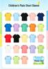 Summer Kids' Cotton Crew Neck Short Sleeve T-shirt with Custom Logo - Lightweight Solid Color Uniform Base Layer