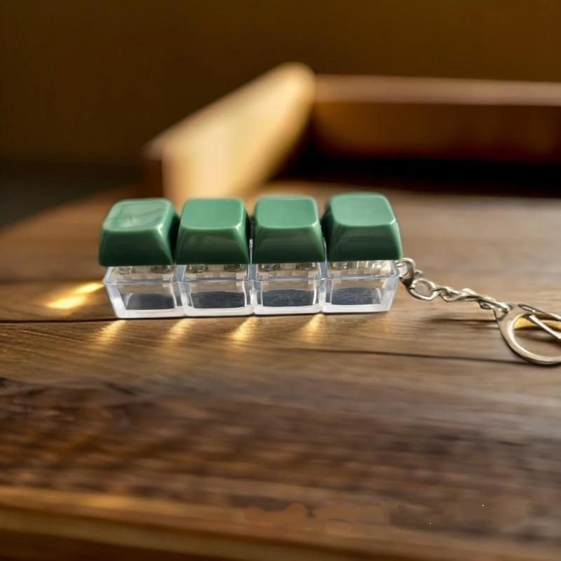 

1 шт. 4 клавиши Накладки на клавиши для пальцев Сделай сам Клавиатурный кликер Игрушки Кнопка Клавишный колпачок Брелок Для взрослых Снятие стресса Игрушка