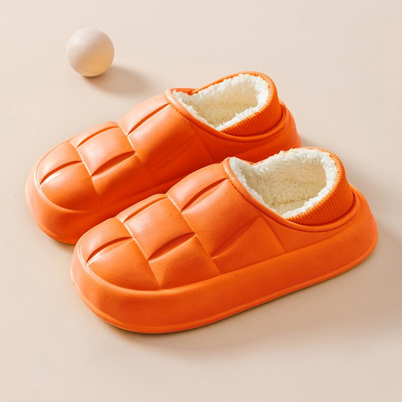

Winter Thick Sole Cotton Slippers, Indoor/Outdoor Unisex Warm Home Shoes Size 40-41