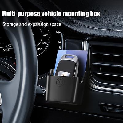 Universeller Auto-Schlüsselhalter-Clip Auto Innenraum Aufbewahrungsbox Armaturenbrett Organizer Klebemontage Für Karten Schlüsselhalter
