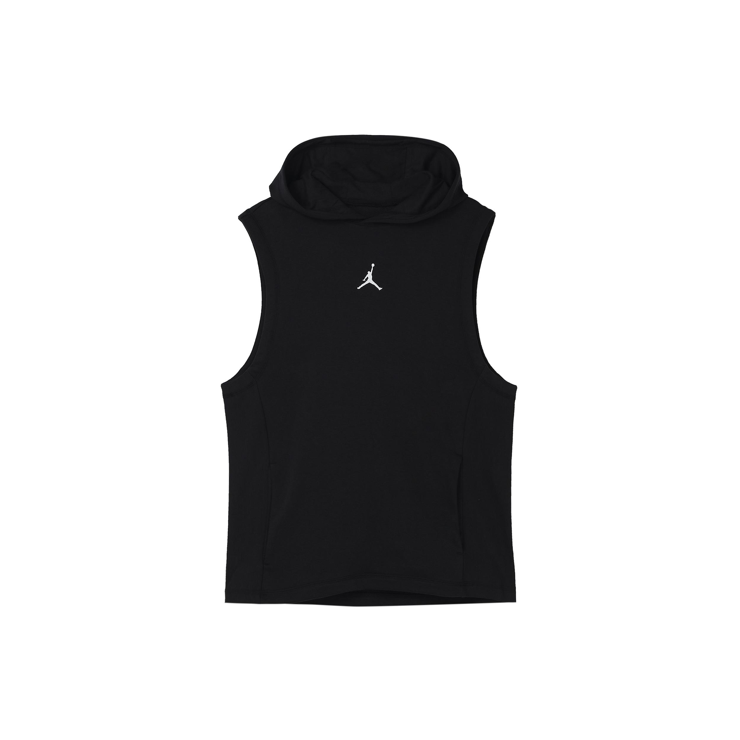 

New Jordan Dri-FIT Sport Men s Knitted Sleeveless Hoodie Black DZ0572-010 S