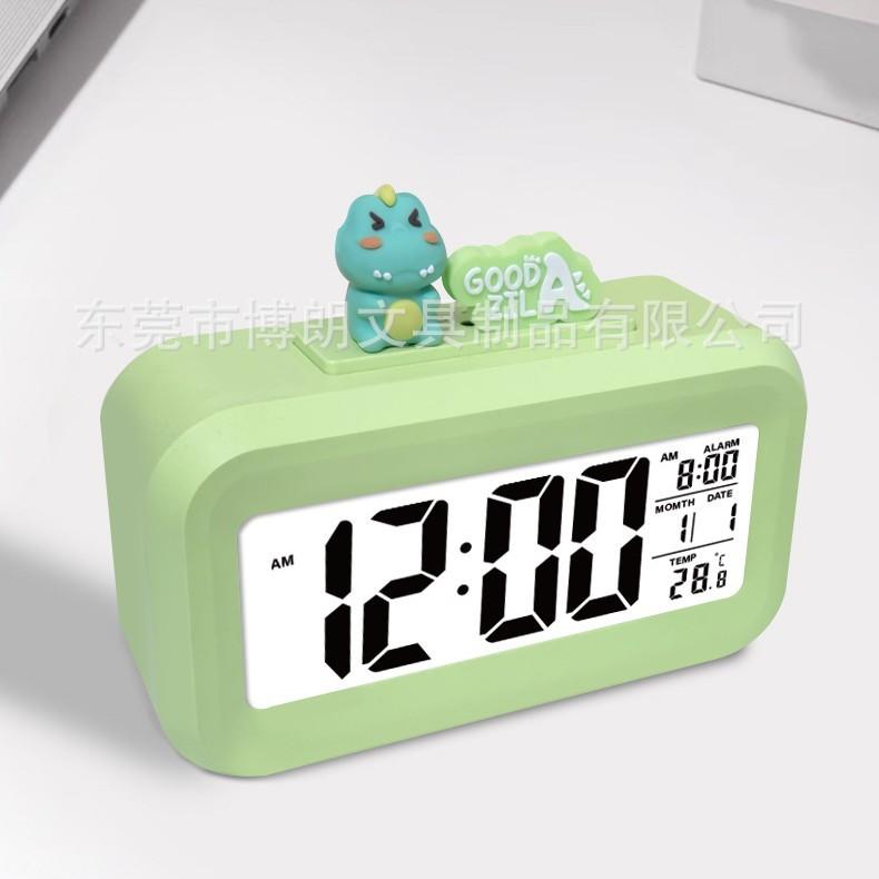 New model, charging voice timekeeping alarm clock, student luminous clock, creative multi-function digital clock