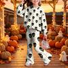 Kids Casual Long Sleeve Top and Pants 2-Piece Outfit Set for Boys Girls Everyday Wear