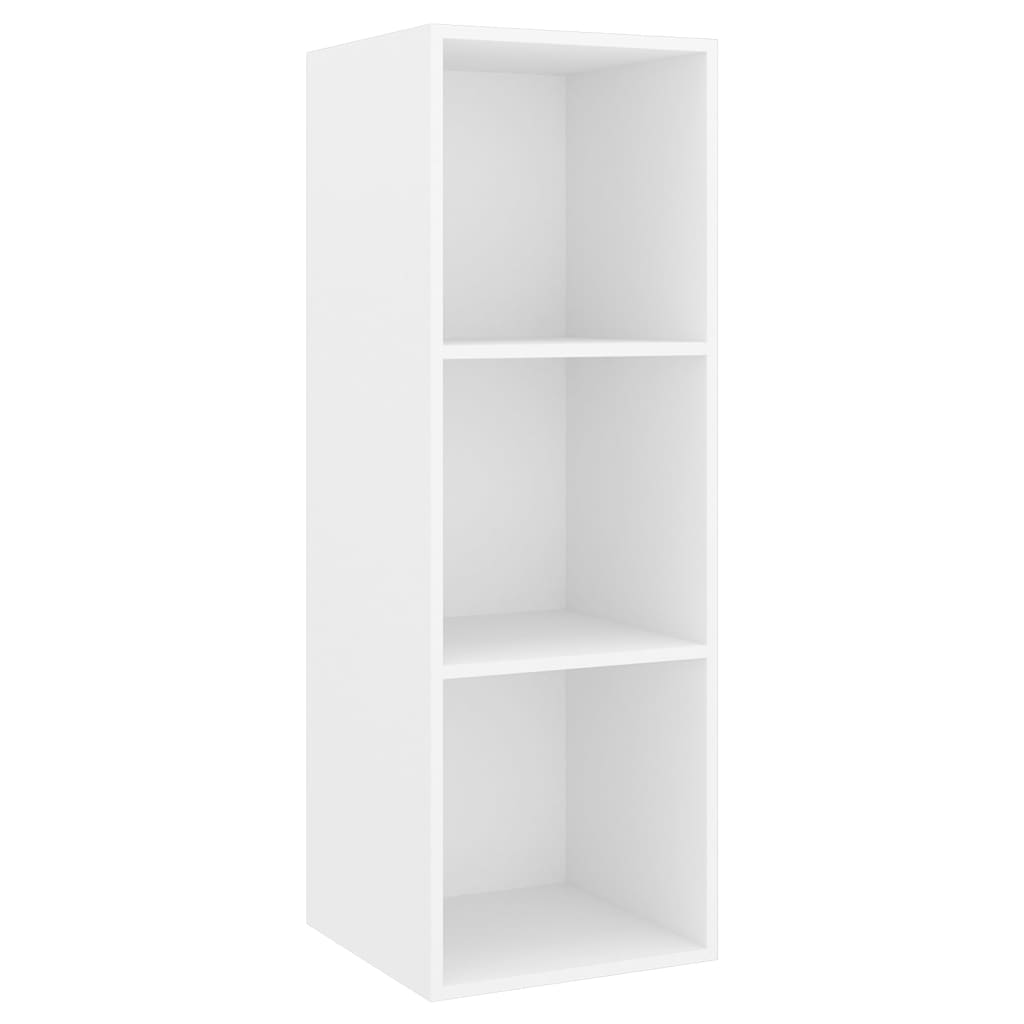 3 piece TV cabinet set white particleboard