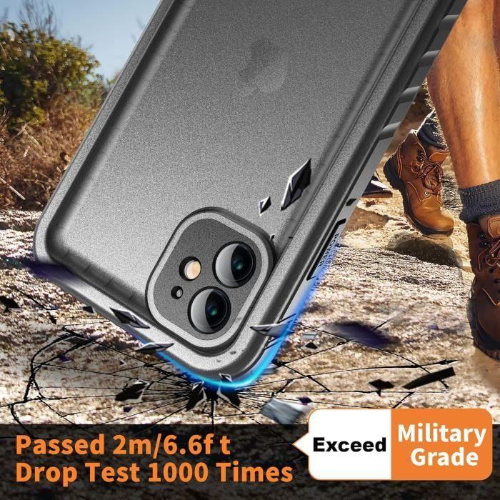 Coque Étanche Antichoc - Cozycase - iPhone 11 - Protection 360° - Mat - Noir