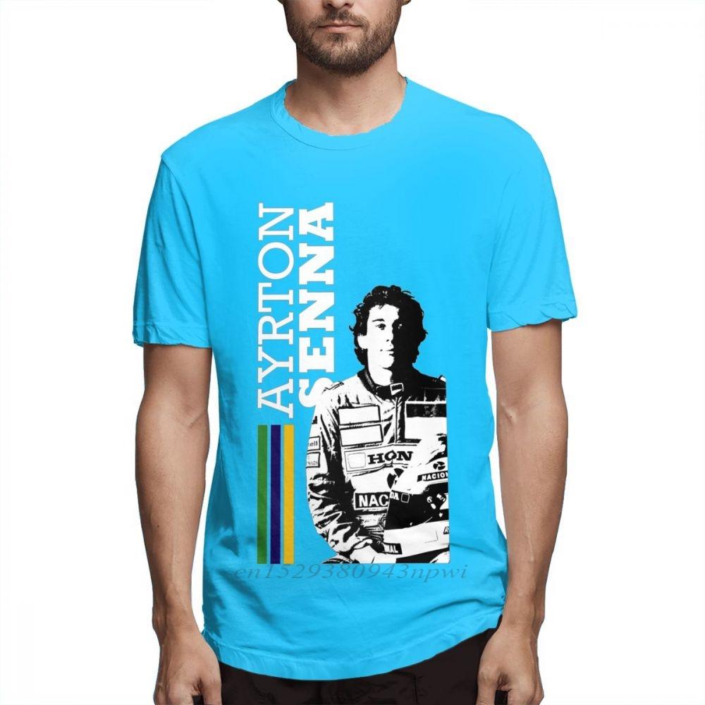 Car Fans Ayrton Senna T Shirt For Unisex 2020 New Arrival Unisex Quality Short Sleeve Cotton Xs3xl Tshirt Slim Fit Streetwear