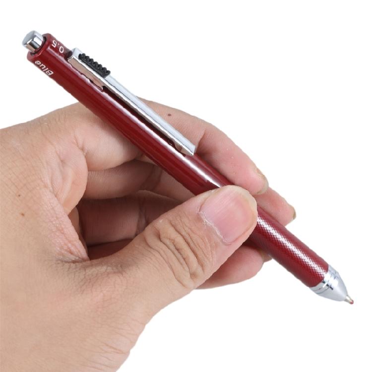 Metal Retractable Ballpoint Pen, Retractable Ballpoint Pen Multicolor Ballpoint Pen 1.0mm, Write Smoothly for Office