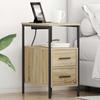 Nightstand Sonoma Oak 30 X 48 X 61 Cm Particleboard