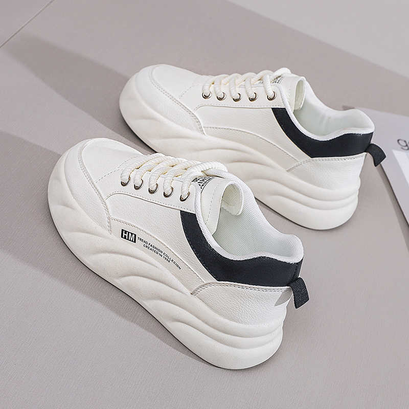 Spring-autumn With Lacing Black Shoes For Women Sneakers Basketball Shoes Due To Women Flat Sports New Collection Sneacker