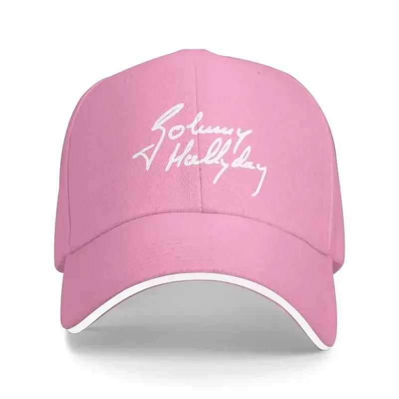 Custom French Rock Legend  Hallyday Baseball Cap for Men Women Breathable Dad Hat Streetwear