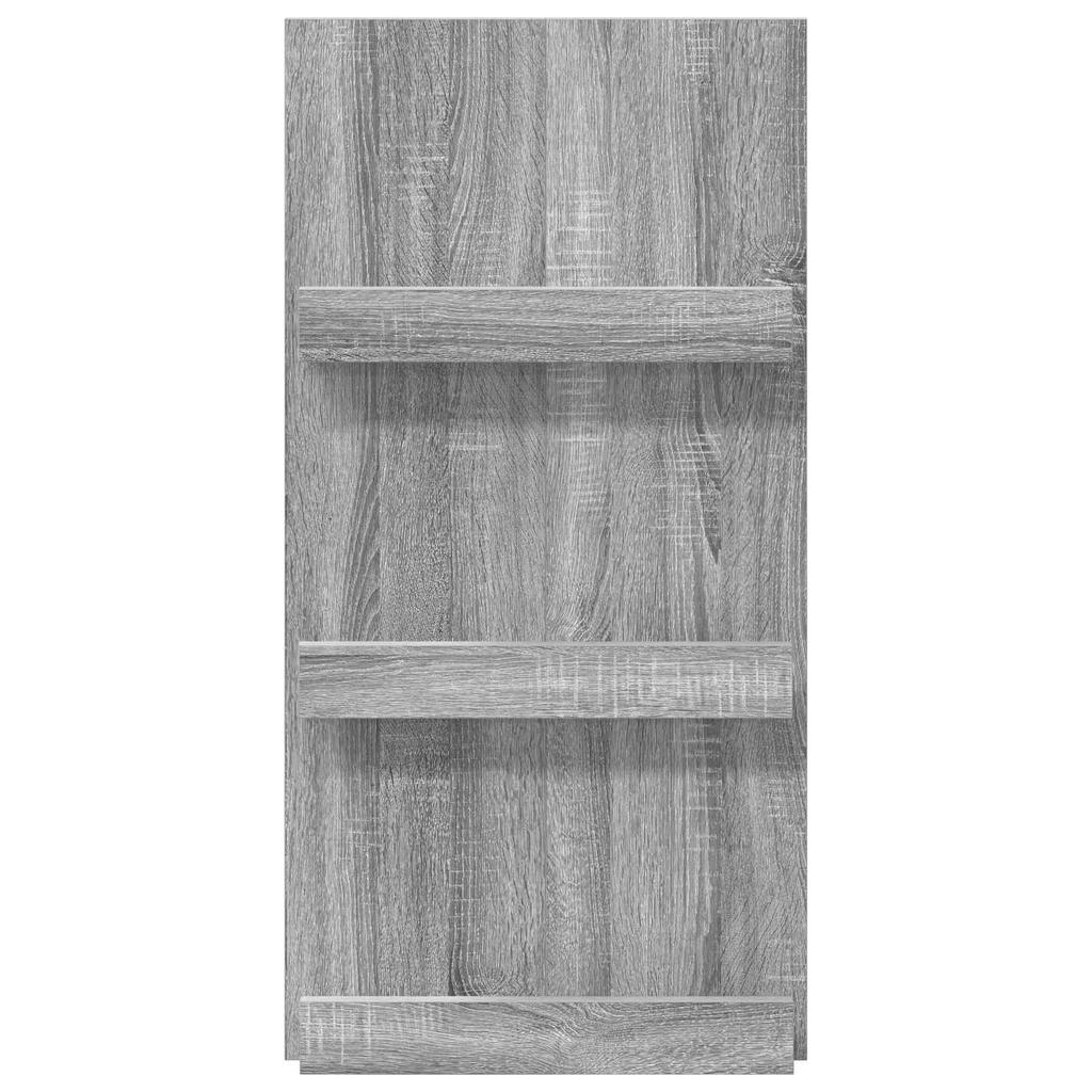 Magazine Shelf Grey Sonoma 51 x 11 x 102 cm Particleboard