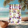 Custom Name Ultra-Soft Beach Towel with Lizzie McGuire Theme,Ideal for Pool - Camping, Diving - Perfect Travel Essential, Vibrant Beach Towel.