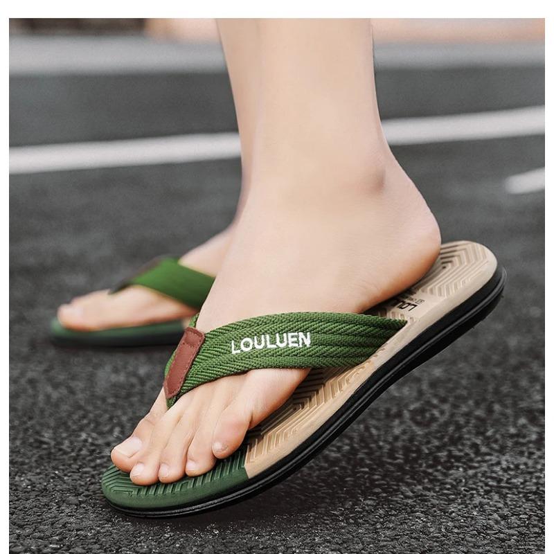 1 Pair High Quality Hot Sale Men Flip Flops Summer Beach Flip Flops Men Fashion Breathable Casual Beach Men Slippers Summer Outdoor