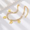 1PC Fashion Sparkling Butterfly Pendant Foot Chain Bracelet for Ladies Outdoor Travel Banquet Party Holiday Gift-6028