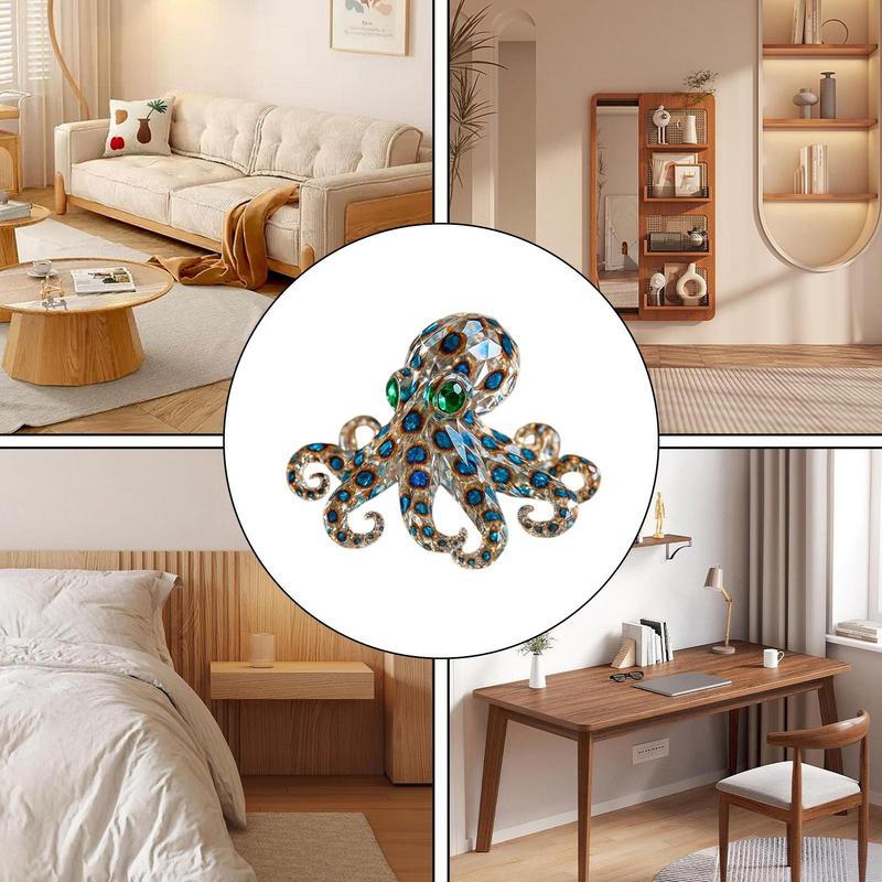 Octopus Figurine Resin Aquarium Figurines Collectible Sculptures for Outdoor Decor Beach Kitchen Desk Bathroom Offices Events
