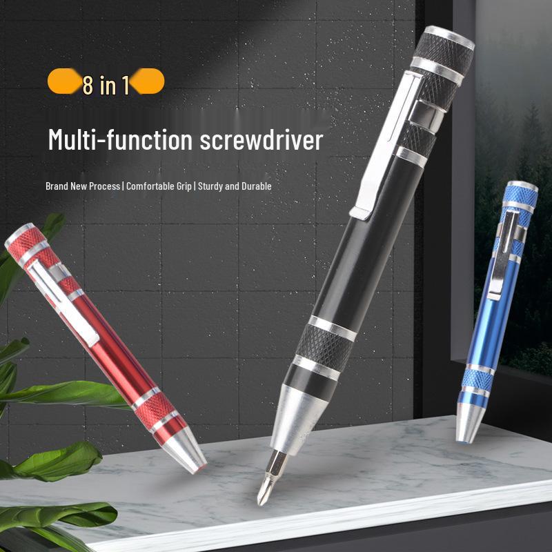 8-in-1 Multi-purpose Aluminum Alloy Screwdriver Pen Tool