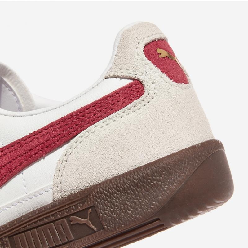 Puma Palermo Lth Pki39646405 Puma White Vapor Gray Club Red