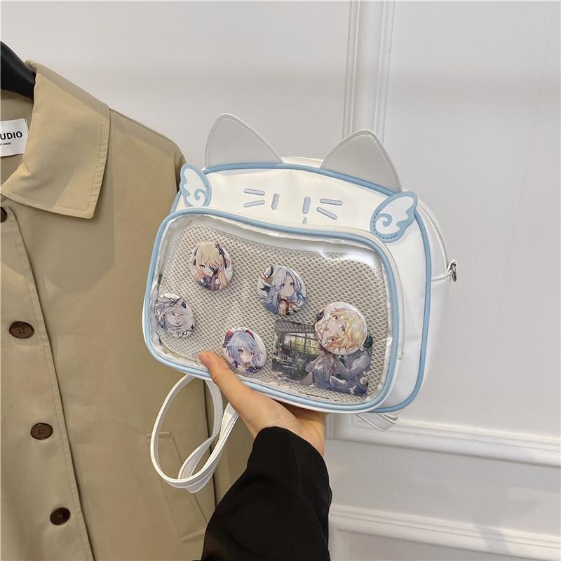 Japanese Kawaii Ita Bag for Women New Transparent Backpack Large Capacity School Bag for JK Students