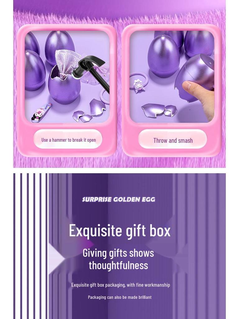 Golden Egg Smash Surprise Game for Kids - Creative Festival Gifts for Boys and Girls