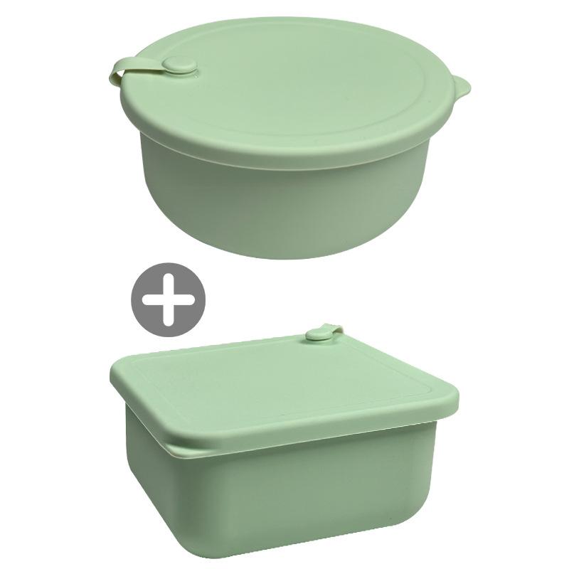 1/2Pcs Pizza Dough Proofing Box Baking Tool Food Box Heat Resistant Silicone Dough Box Fermentation Box For Fridge Bakery Making