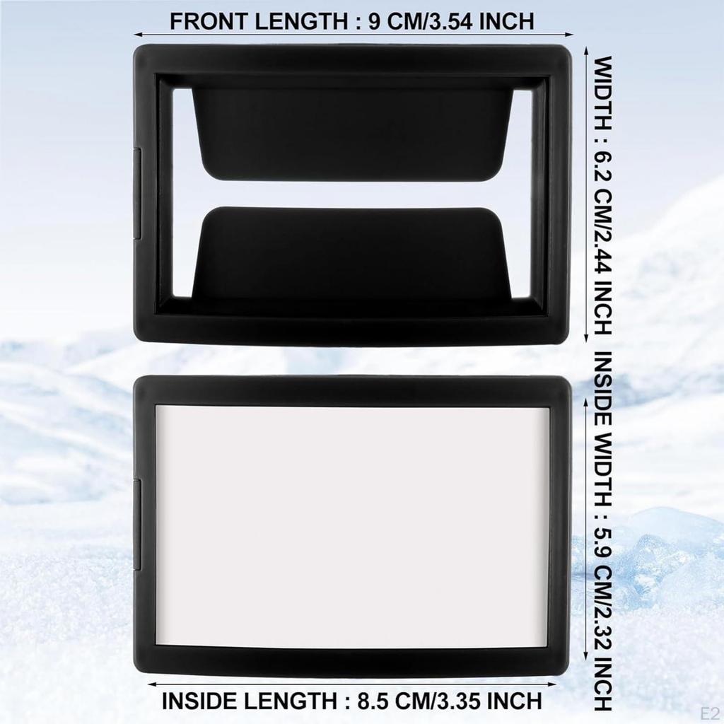 4x Uchwyty na karnet narciarski, Klipsy do mocowania karnetów narciarskich, Ochraniacze, Uchwyty na ID dla kobiet i mężczyzn