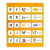Educational Wall Organiser With Clear Pockets Boosts Interactive Learning & Engagement. Home School Learning Station