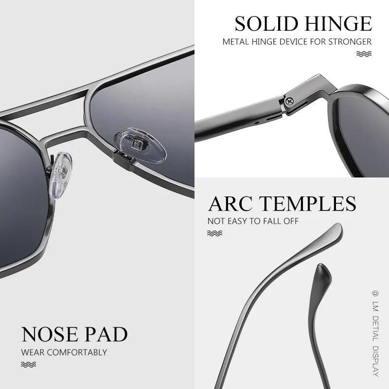 1-2PCS New Fashion Aluminum Photochromic Sunglasses Men Women Polarized Sun Glasses Chameleon Anti-glare Driving Oculos De Sol