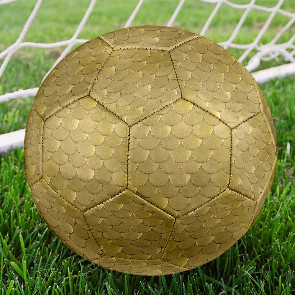 1pc Golden Scales Size 5 Soccer Ball Professional Match Training Football Indoor &Outdoor Sports Ball Lightweight Durable C6589