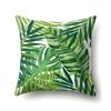 Polyester Pillow Case Nordic Ins Style Plant Flower Print Peach Leather Velvet Cushion Cover Car Waist Cushion Cover